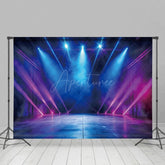 Aperturee - Aperturee Blue And Pink Spotlight Stage Photography Backdrop